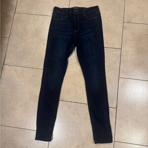 Hollister High Rise Jean Legging Jegging Skinny Stretch 29x28 Dark Wash